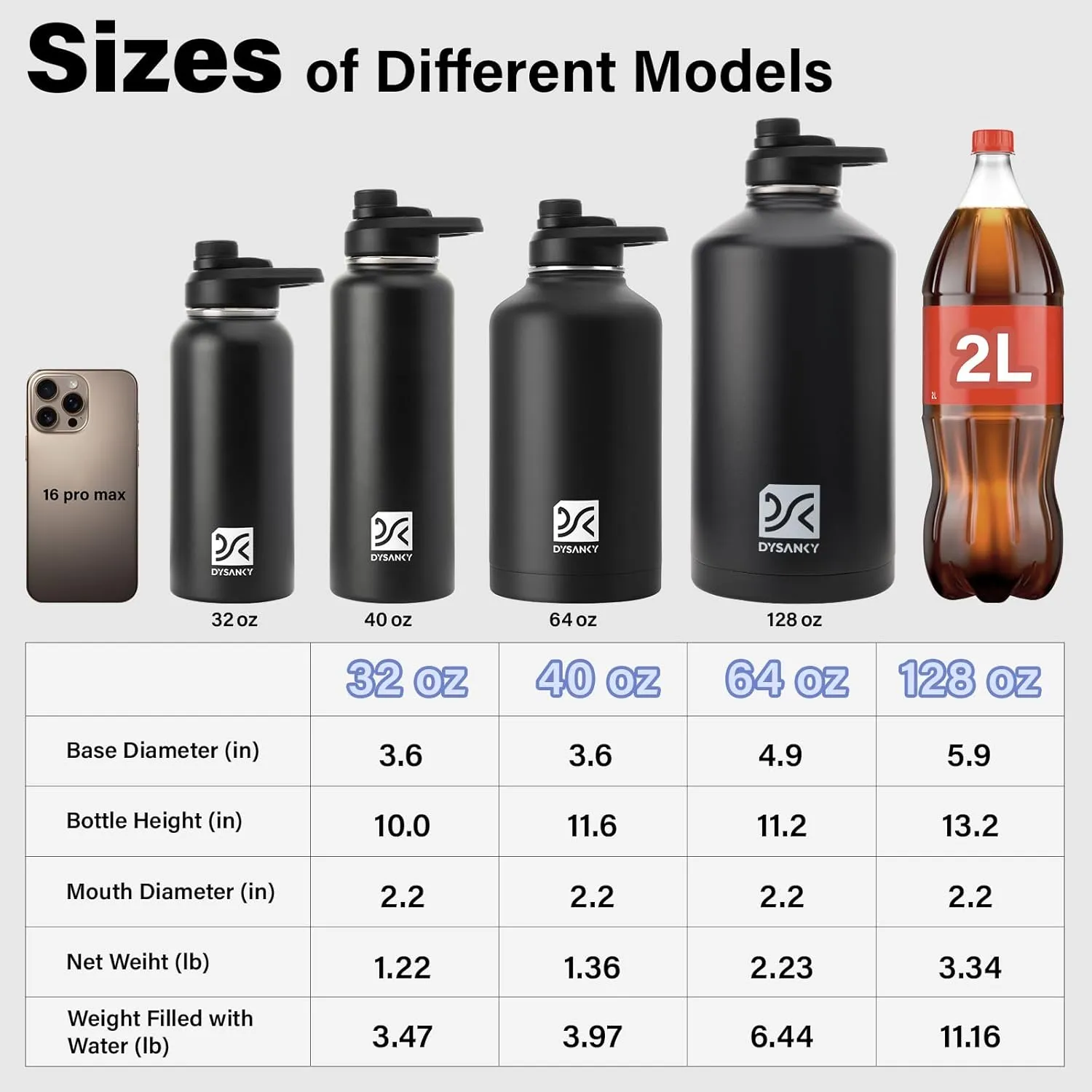 1 Gallon Water Bottle Insulated | Thickened Stainless Steel Vacuum Metal Water Jug | Portable Sports Large Thermos for Gym and Hiking with Straw, Carrier Bag, Handle Strap | BPA-Free 128 oz