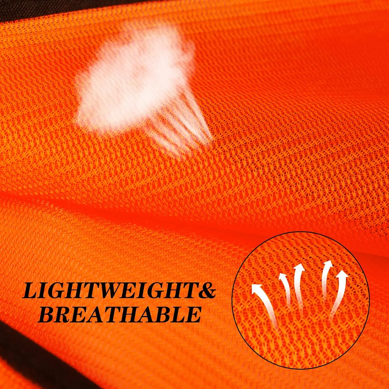 10 Pack Mount Marter Safety Reflective Vest for Outdoor Operator and Sportsmen