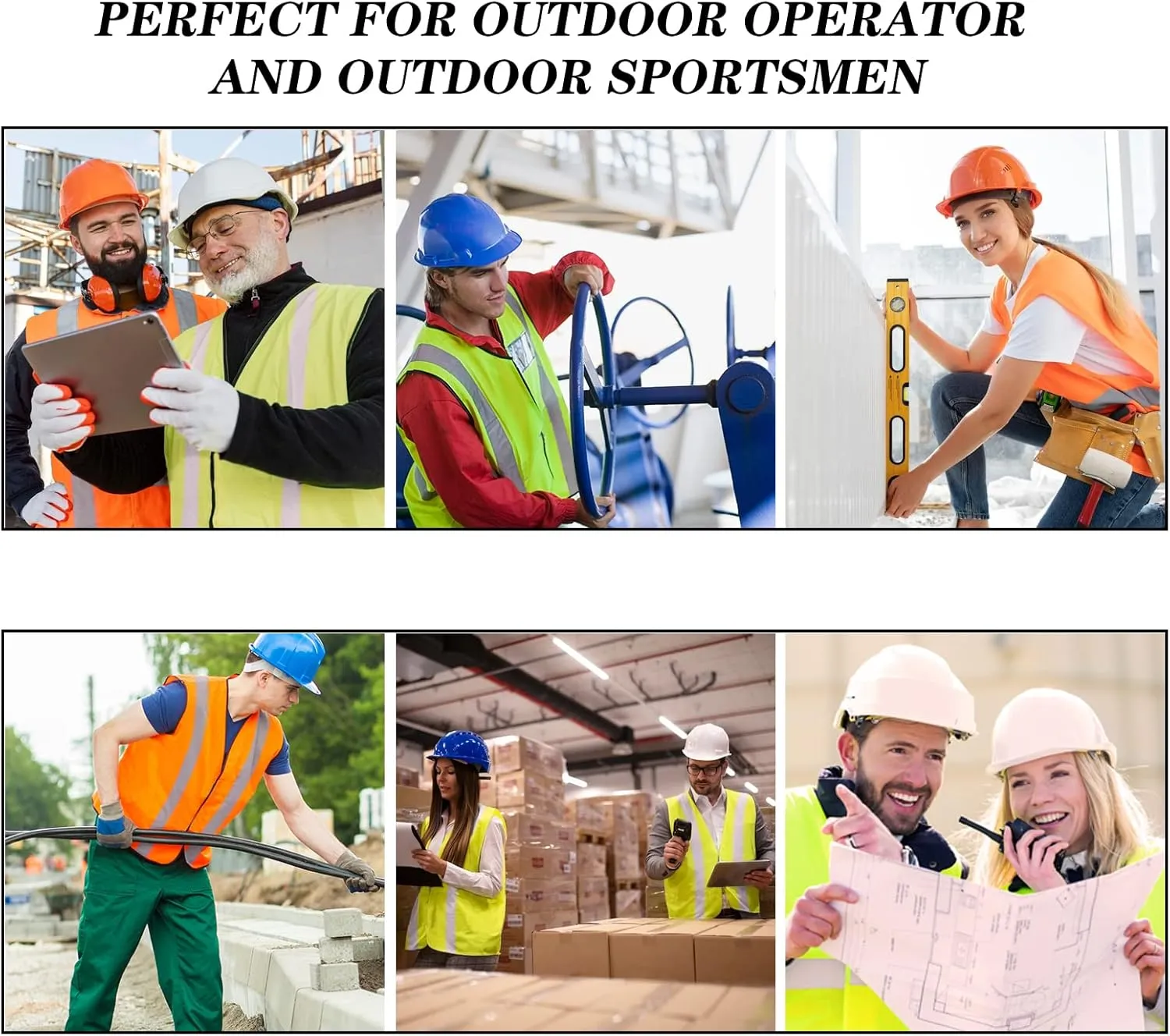 10 Pack Mount Marter Safety Reflective Vest for Outdoor Operator and Sportsmen