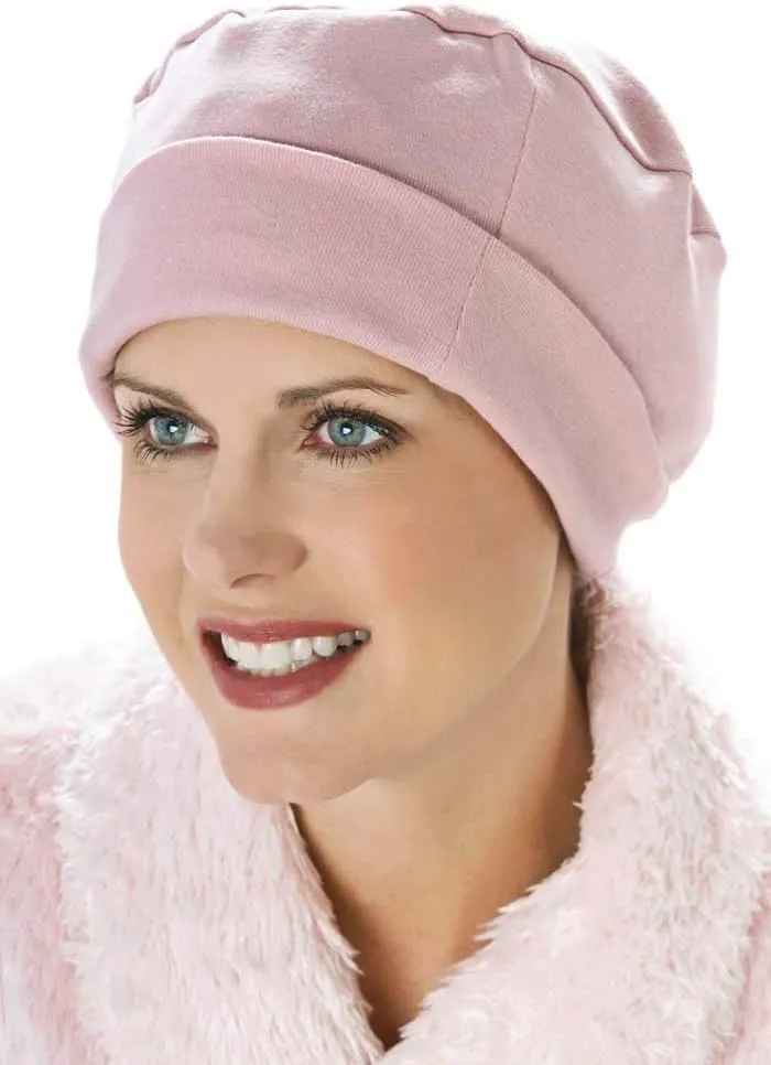 100% Cotton Cozy Cap: Night Sleeping Caps for Women - Sleep Cap for Cancer, Alopecia, Hair Loss