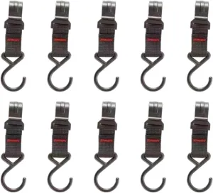 10pcs Black Rack Tool Detachable Finishing Hook Pot Pan Hanger Outdoor Camping S-Shaped Hanging Hooks Storage Buckle