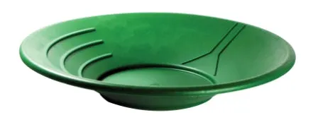 14" Gold Pan, Depth-2-5/8" 3 Ridges Water Guide