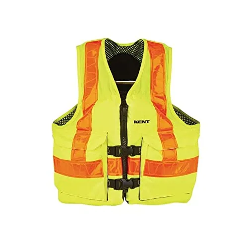 150800-410-060-15 Life Vest,Hi Vis,Mesh Deluxe,2XL