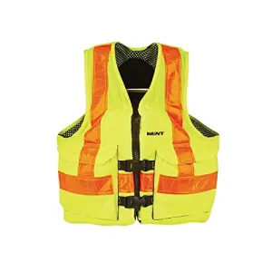 150800-410-060-15 Life Vest,Hi Vis,Mesh Deluxe,2XL