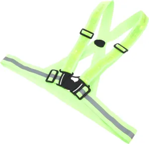 1Set Adjustable Luminous Reflective Vest for Night Running High Visibility Safety Strap with Breathable Panels Elastic and Stretchable for Comfort for Outdoor Activities