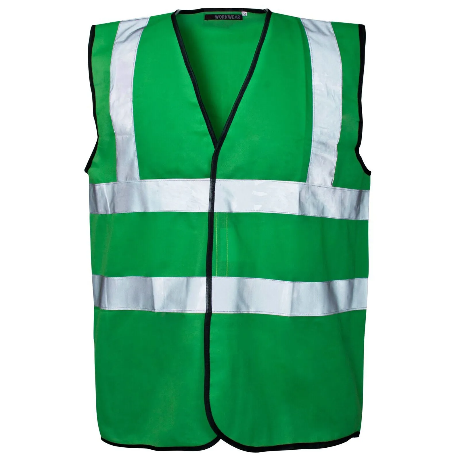 2 Pack Hi-Vis Vest Visibility Security Work & Contractor Safety Waistcoat Jacket High Visibility Safety Vest