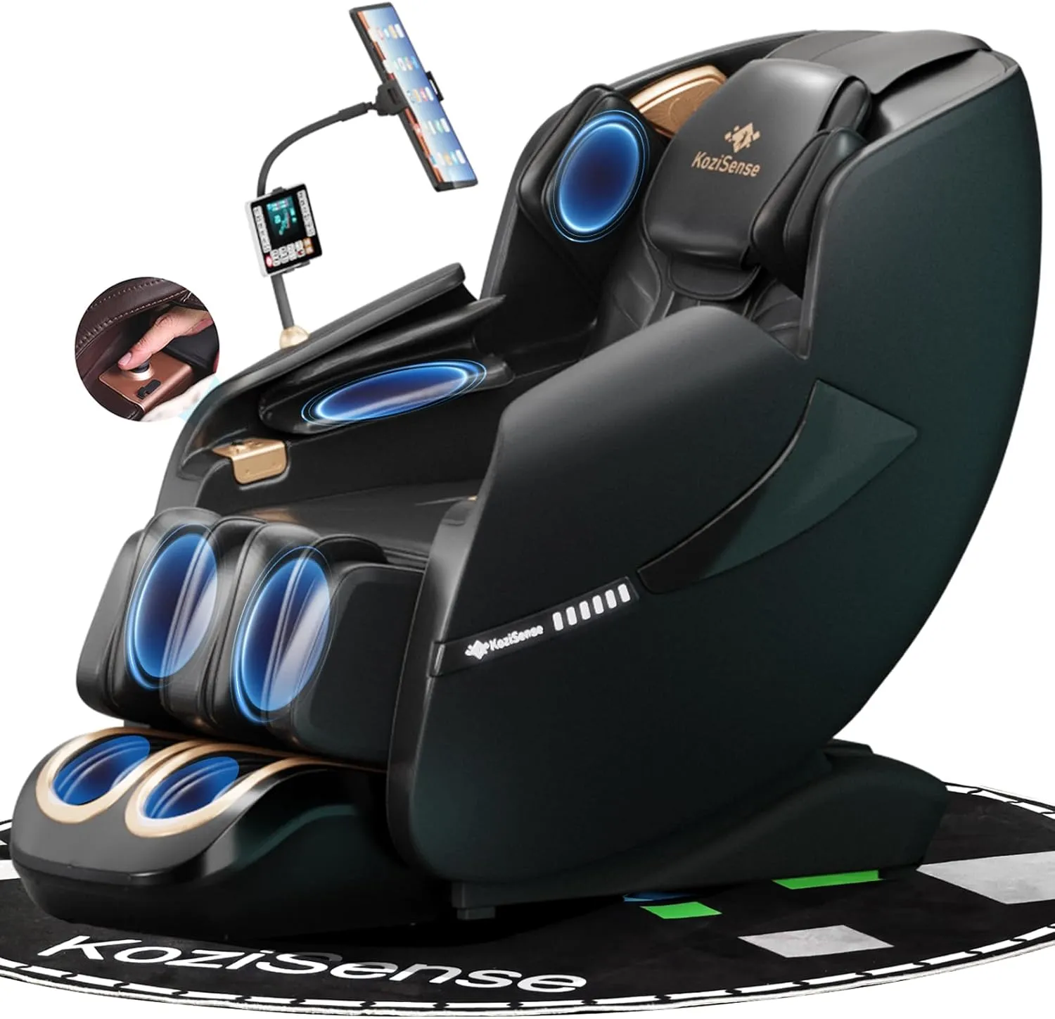 2025 Massage Chair Full Body, Zero Gravity SL-Track Shiatsu Massage Recliner Chair with Heat, AI Control, Body Scan and Calfrest Extension
