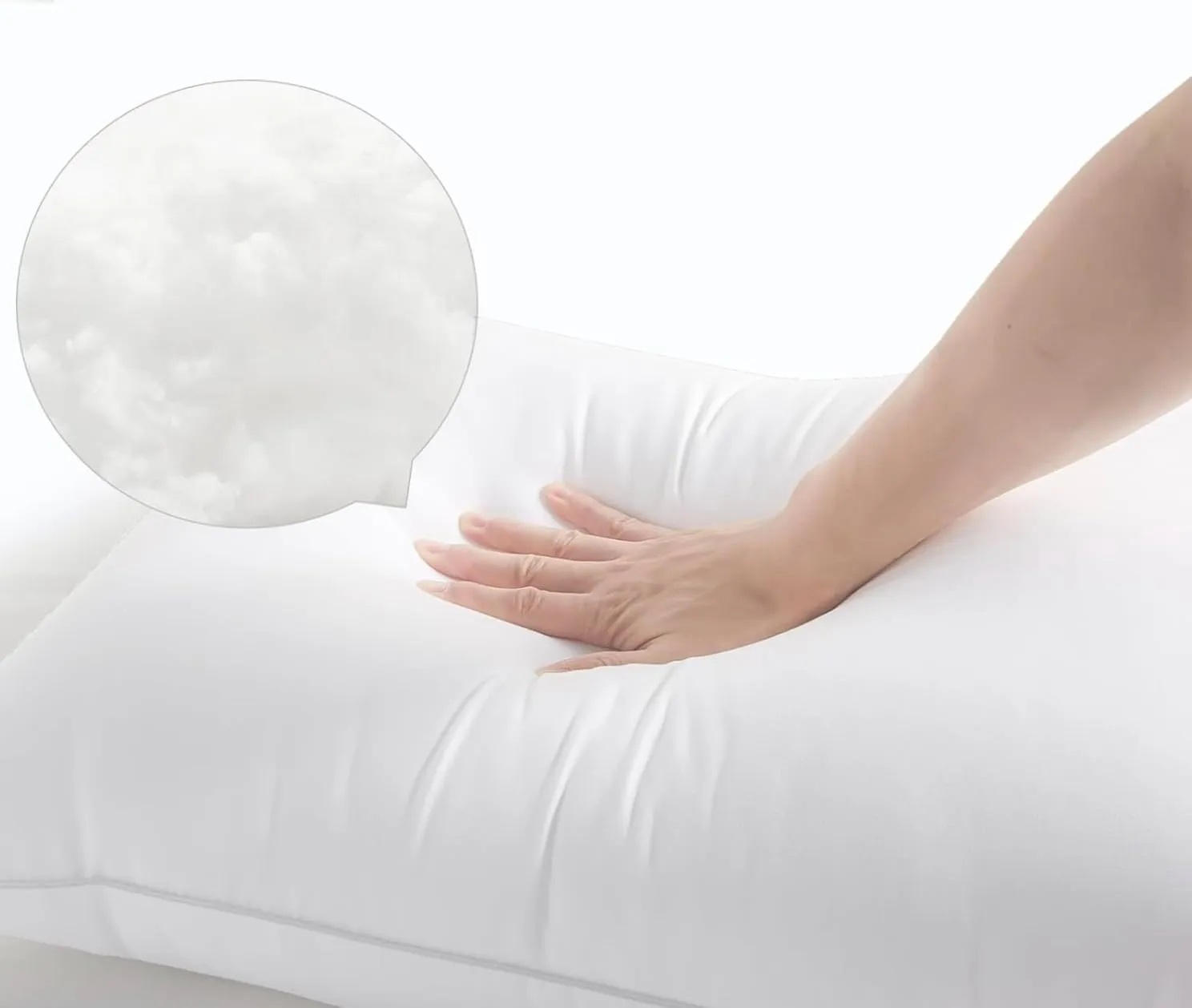 20x30 Queen Size Set of 2 Pillows, Hotel Quality Down Alternative Luxury Soft Supportive Fluffy Pillows for Sleeping LX18138