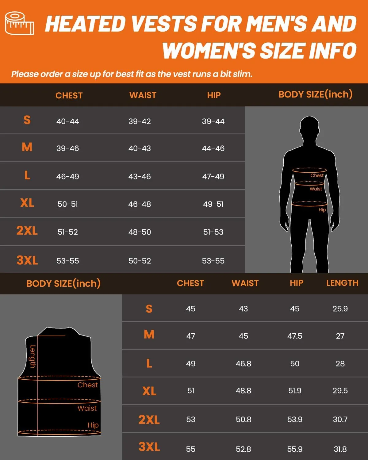 21 Heated Zones Heated Vest, with 40000mAH 7.4V Battery Pack Heated Vest for Men & Women, 5 in 1 Smart Controller
