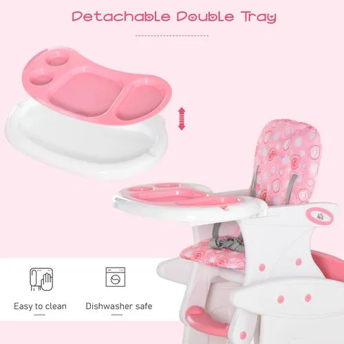 3-in-1 High Chair – Adjustable & Convertible Design