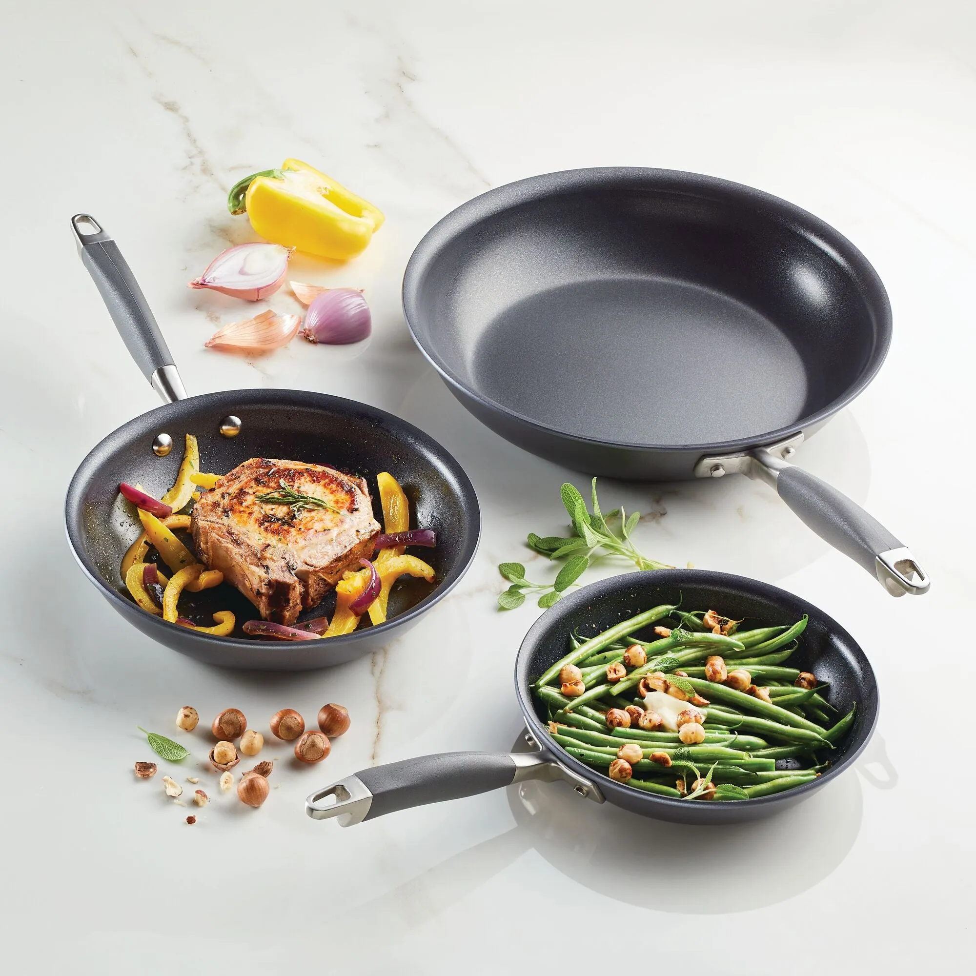 3-Piece Nonstick Frying Pan Set