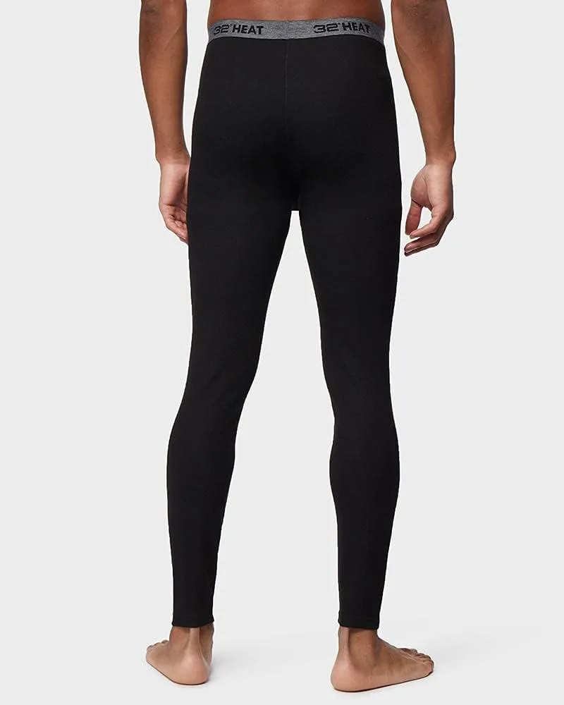 32 Degrees Heat Men’s Performance Thermal Midweight Waffle Baselayer Legging Pant