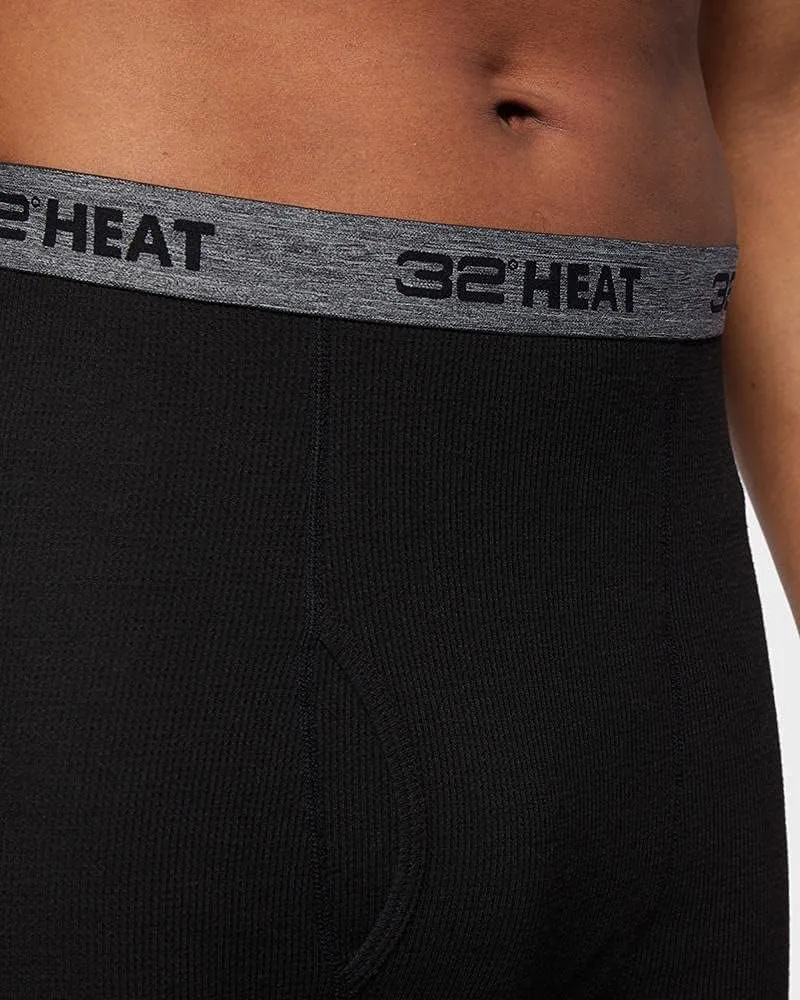 32 Degrees Heat Men’s Performance Thermal Midweight Waffle Baselayer Legging Pant