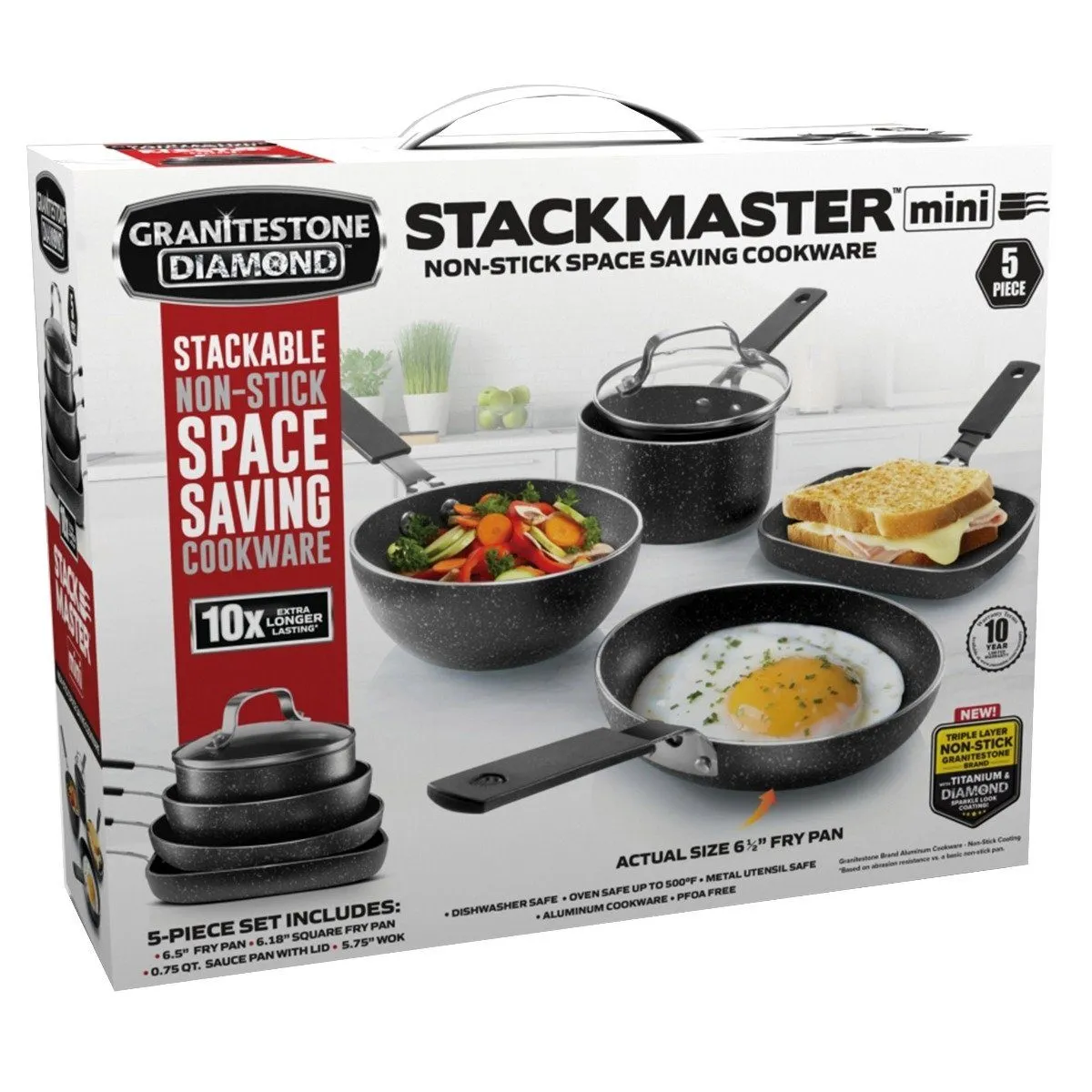 5-Piece Set: Gotham Steel 2833 Mini Stackmaster