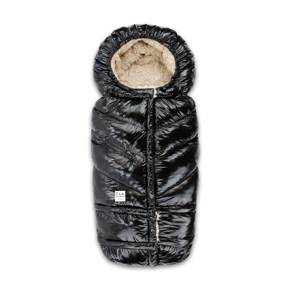 7AM Enfant Stroller Blanket 212 - Adjustable Baby Car Seat Zipped Blanket for Babies Winter, Unisex Multi Purpose Fleece Lined Warm Hooded Toddler Footmuff Water Repellent | (6M - 4T)