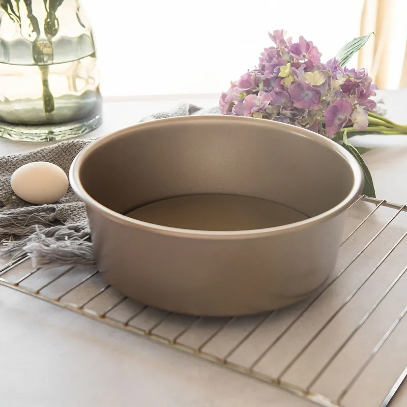 8-Inch Non-Stick Round Cake Pan with Removable Base