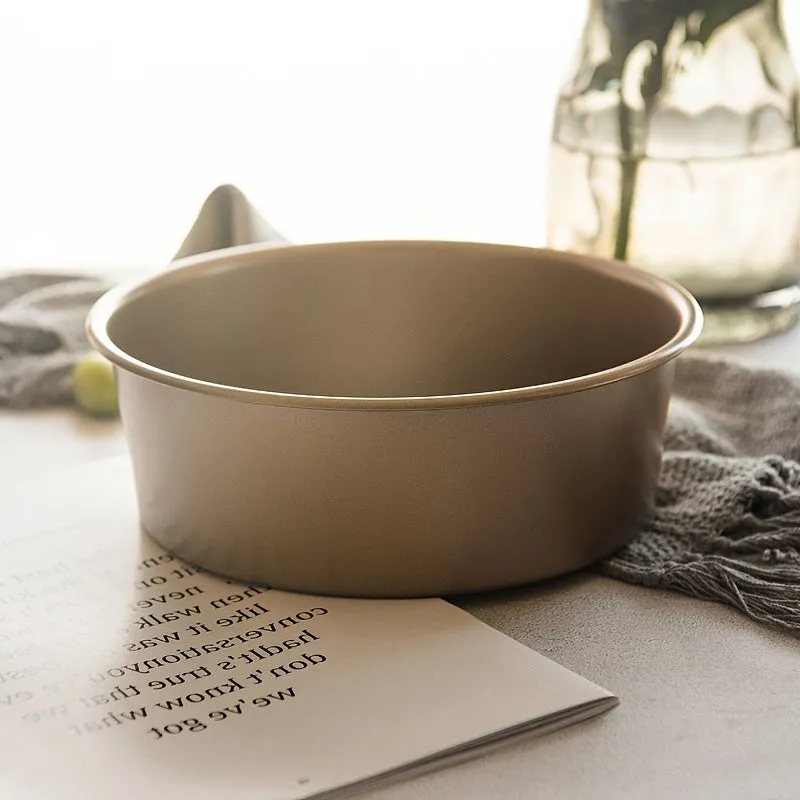 8-Inch Non-Stick Round Cake Pan with Removable Base