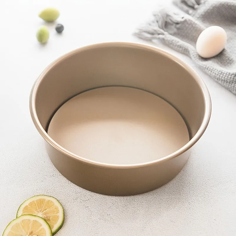 8-Inch Non-Stick Round Cake Pan with Removable Base