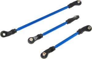 8146 Steering Pan Drag Link Compatible with Traxxas TRX-4 Upgrade 8140R 8146R Rc Car Aluminum Alloy TRX4 Part Replacement(Blue)
