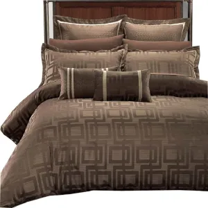 8PC Janet Duvet Cover Set Plus Down Alternative Insert, Full/Queen