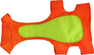 900D Blaze Orange Dog Vest, Tough Blaze Orange Fabric Hunting Dog Field Vest, One Size Fits All