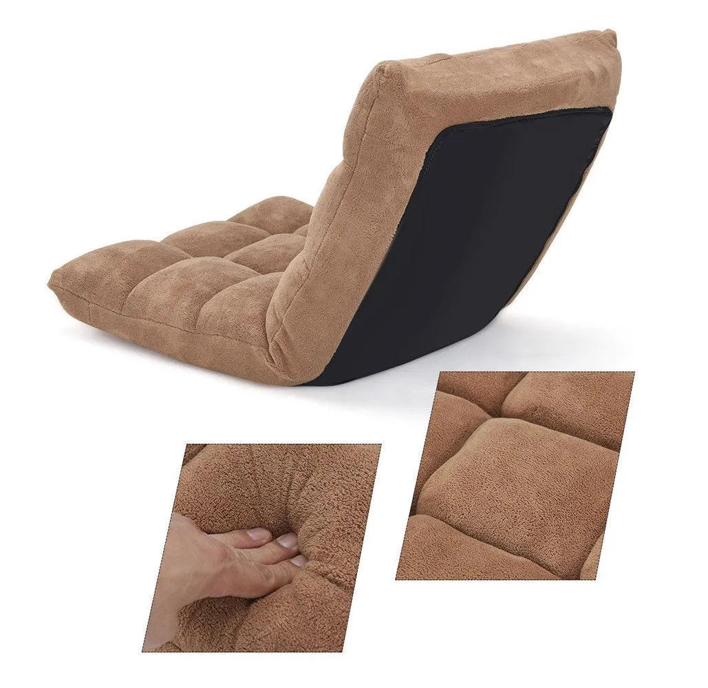 Adjustable 14-Position Folding Floor Chair