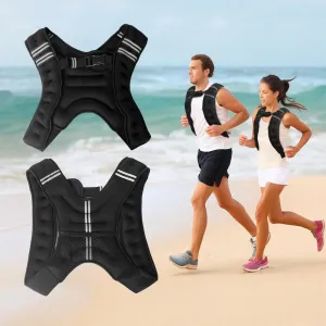 Adjustable Weighted Vest for Women & Men, Ironsand Weights for Strength Training,Weight Vest with Reflective Strip for Running Walking Exercise Workout 003