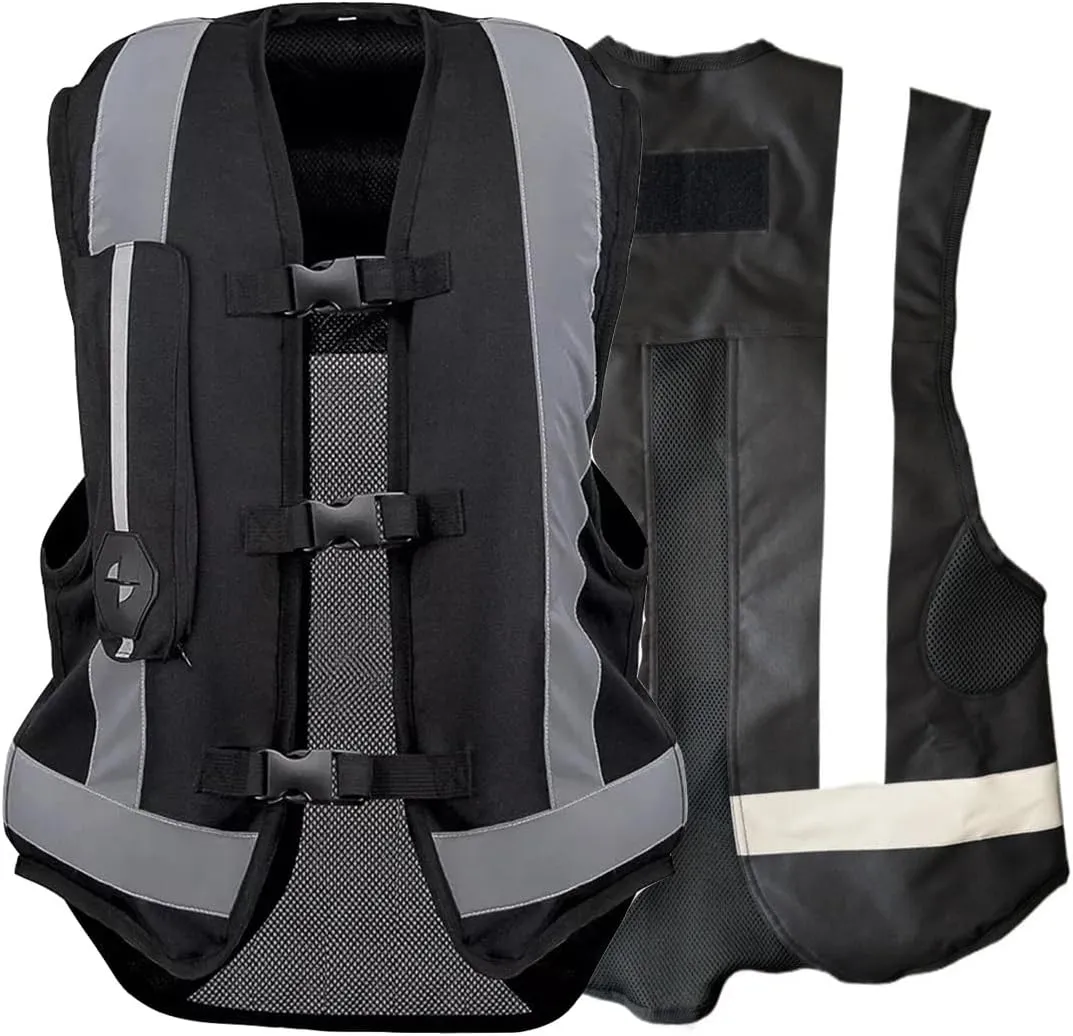 Adult Motorcycle Airbag Vest Lightweight, Adjustable, Equestrian Or Horse, Sports Vest 0.03S Trigger Body Airbag