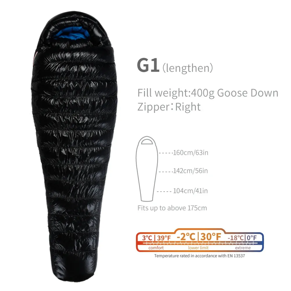 AEGISMAX G1 -2 Degree 800FP Goose Down Sleeping Bag Ultralight Sleeping Bag for Men & Women