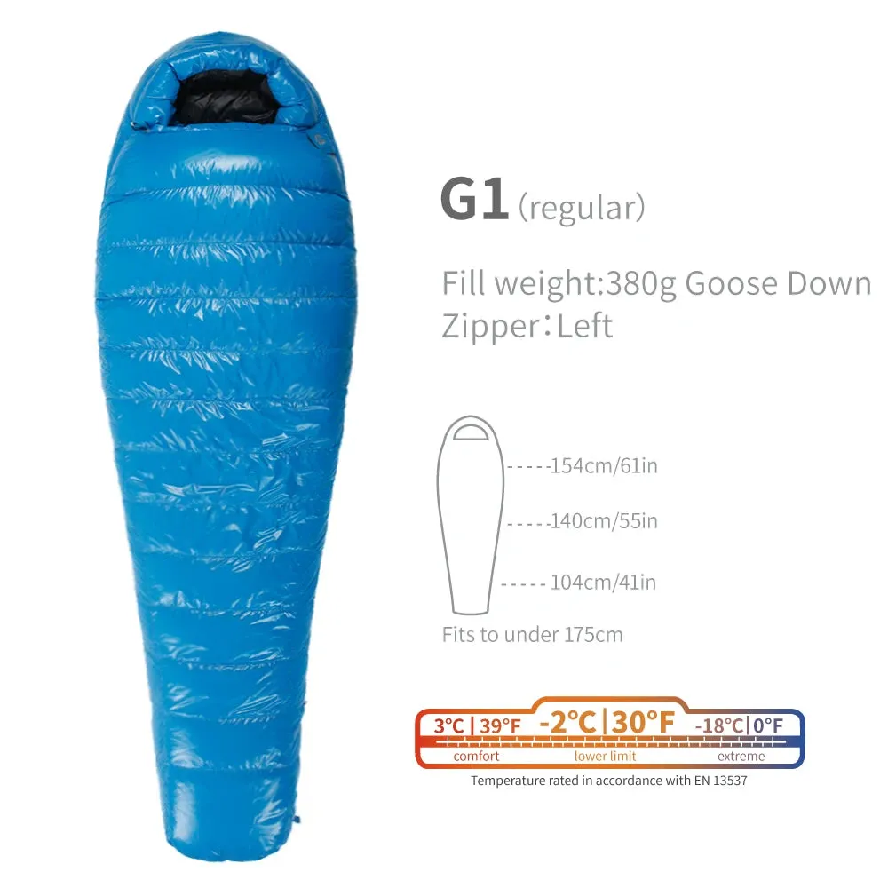 AEGISMAX G1 -2 Degree 800FP Goose Down Sleeping Bag Ultralight Sleeping Bag for Men & Women