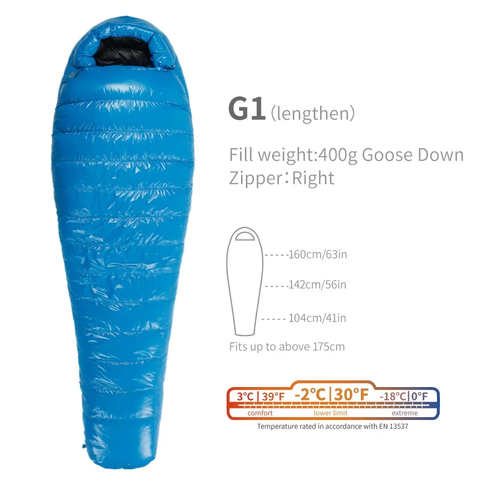 AEGISMAX G1 -2 Degree 800FP Goose Down Sleeping Bag Ultralight Sleeping Bag for Men & Women