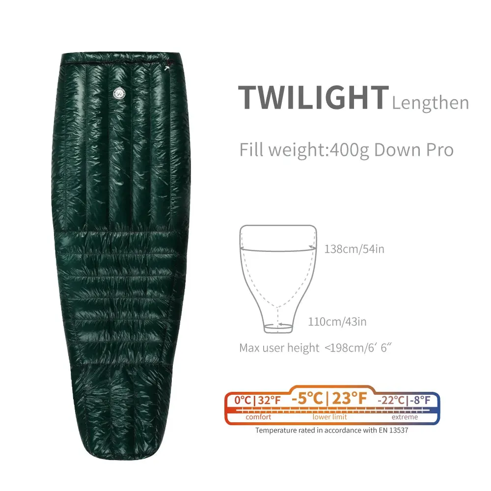 AEGISMAX Wind Hard Twilight 10D -5 Degree 800FP Down Sleeping Bag Ultralight Sleeping Bag