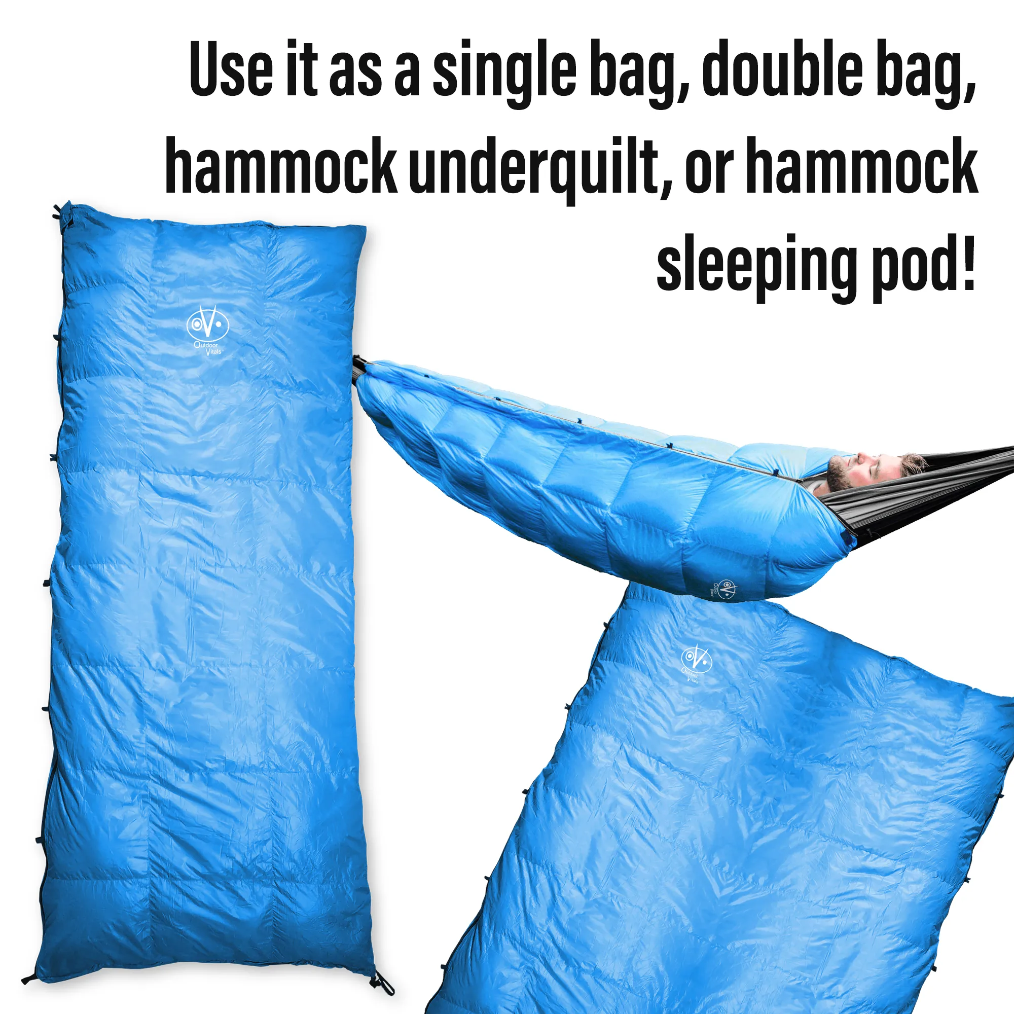 Aerie 30°F Underquilt / Sleeping Bag (Double Bag Optional)