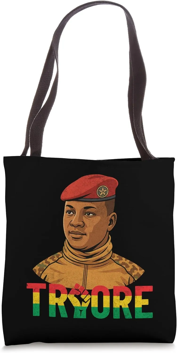 Africa Resistance Thomas Sankara Burkina Faso Ibrahim Traore Tote Bag