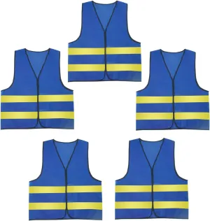 AIEOE Mens 5/10 Pack High Visibility Reflective Vest Hi-vis Bright Color Construction Safety Vest