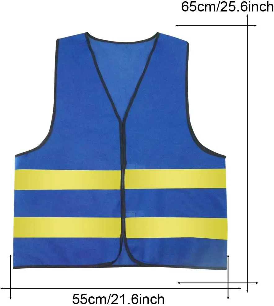 AIEOE Mens 5/10 Pack High Visibility Reflective Vest Hi-vis Bright Color Construction Safety Vest