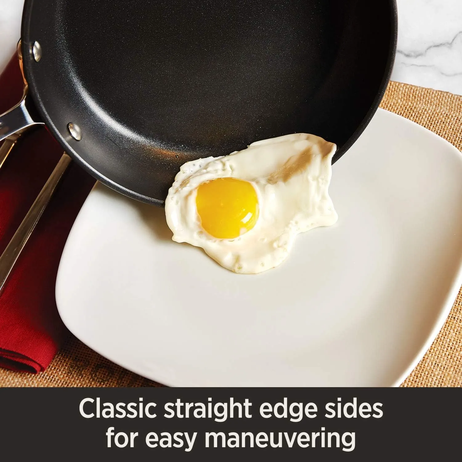 All-Clad HA1 Hard Anodized Nonstick Sauce Pan 3.5 Quart Induction Oven Safe 350F Pots and Pans, Cookware Black