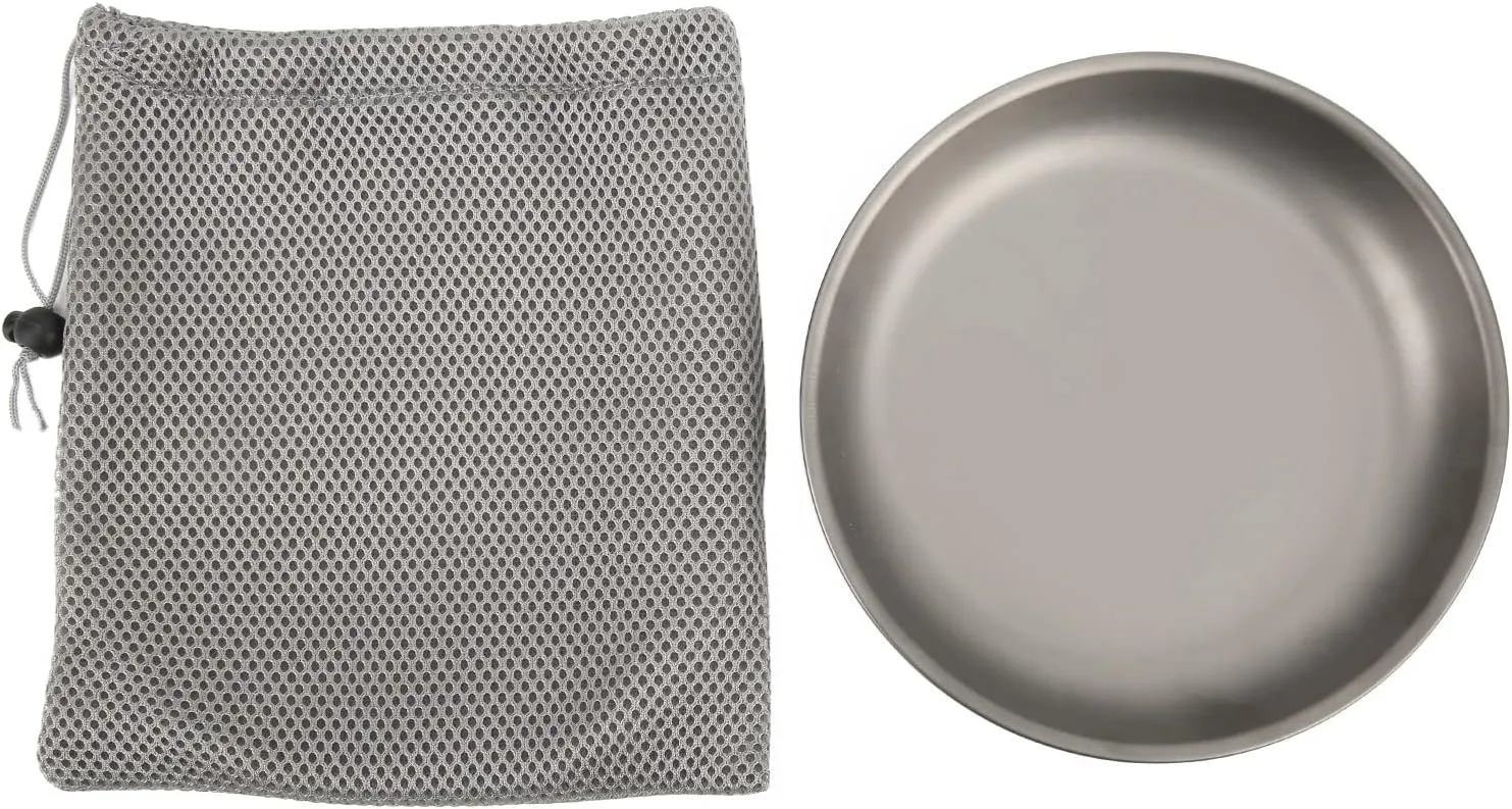 Alloy Frying Pan 7.5in Diameter, and, Temp, for Outdoor Camping, Barbecues, Hiking, and Picnics