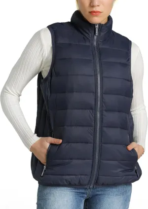 Alpine Swiss Jodie Womens Puffer Vest Lightweight Packable Down Alternative Vest Jacket