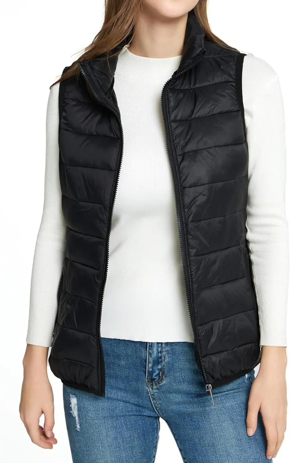 Alpine Swiss Jodie Womens Puffer Vest Lightweight Packable Down Alternative Vest Jacket