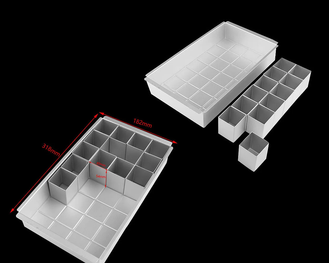 Aluminium Alphabets and Numbers Cake Mold Set