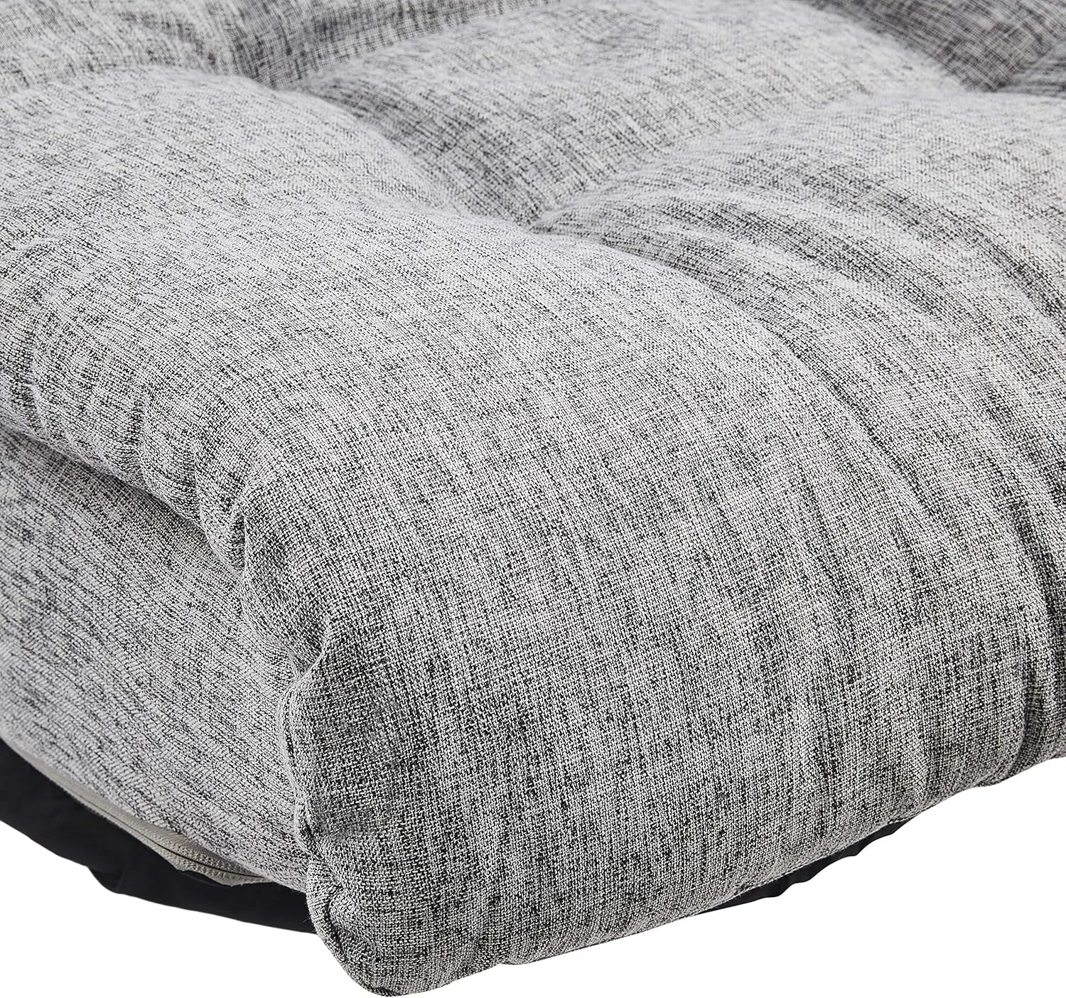 Amazon Basics Swivel Foam Lounge Chair with Headrest, Adjustable, 26.3"D x 23.5"W x 13.7"H, Grey