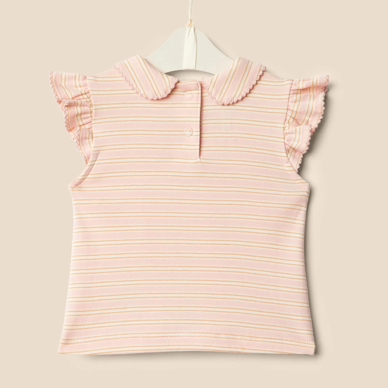 Amazon Essentials x Sofia Grainge Toddlers and Baby Girls' Short Sleeve Blouse, Pack of 2