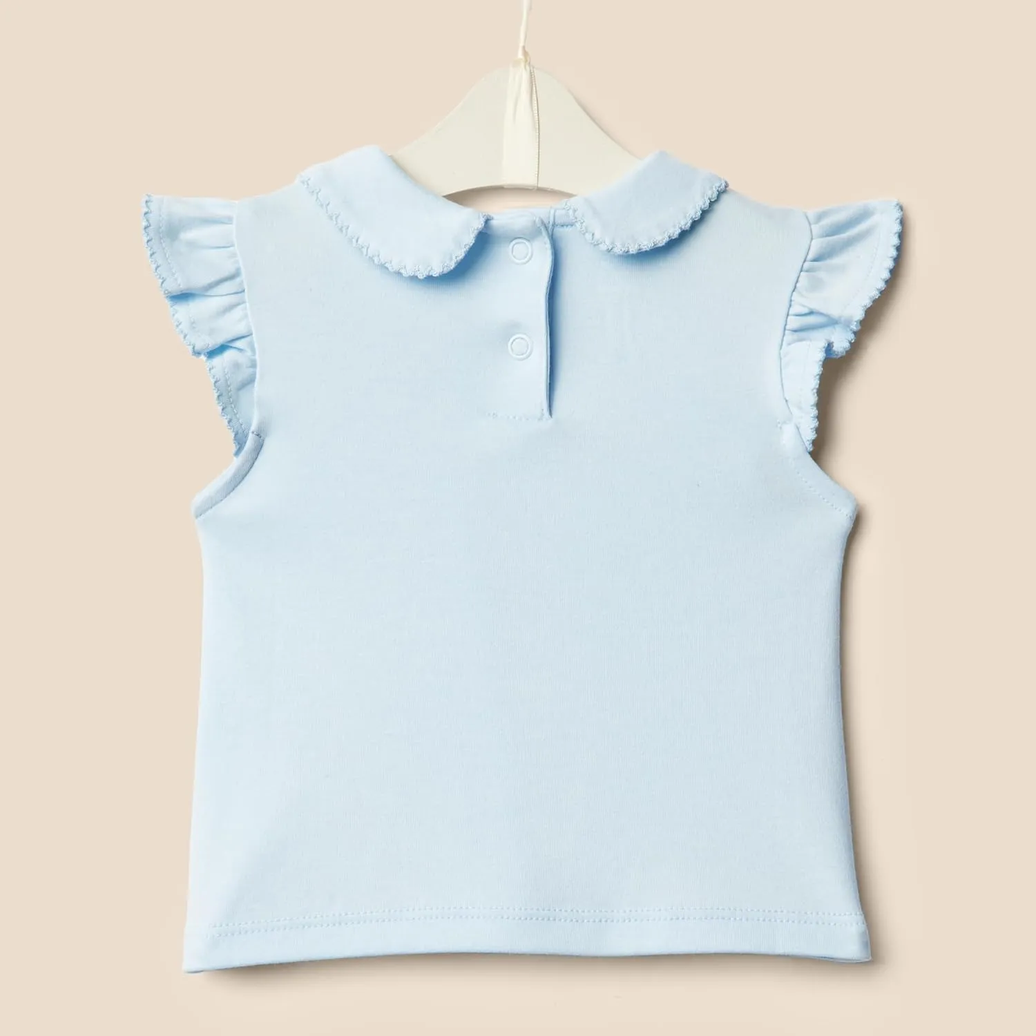 Amazon Essentials x Sofia Grainge Toddlers and Baby Girls' Short Sleeve Blouse, Pack of 2