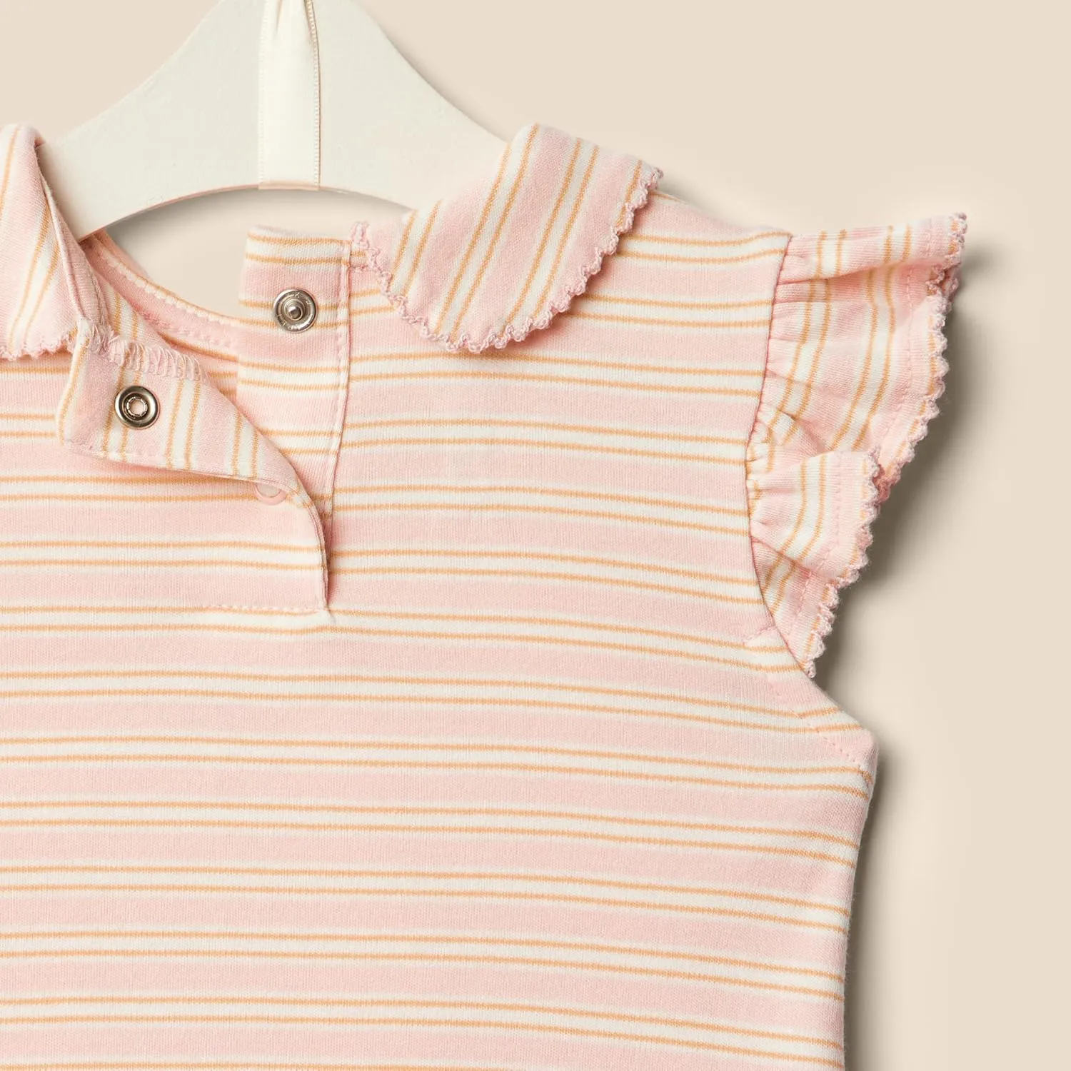 Amazon Essentials x Sofia Grainge Toddlers and Baby Girls' Short Sleeve Blouse, Pack of 2