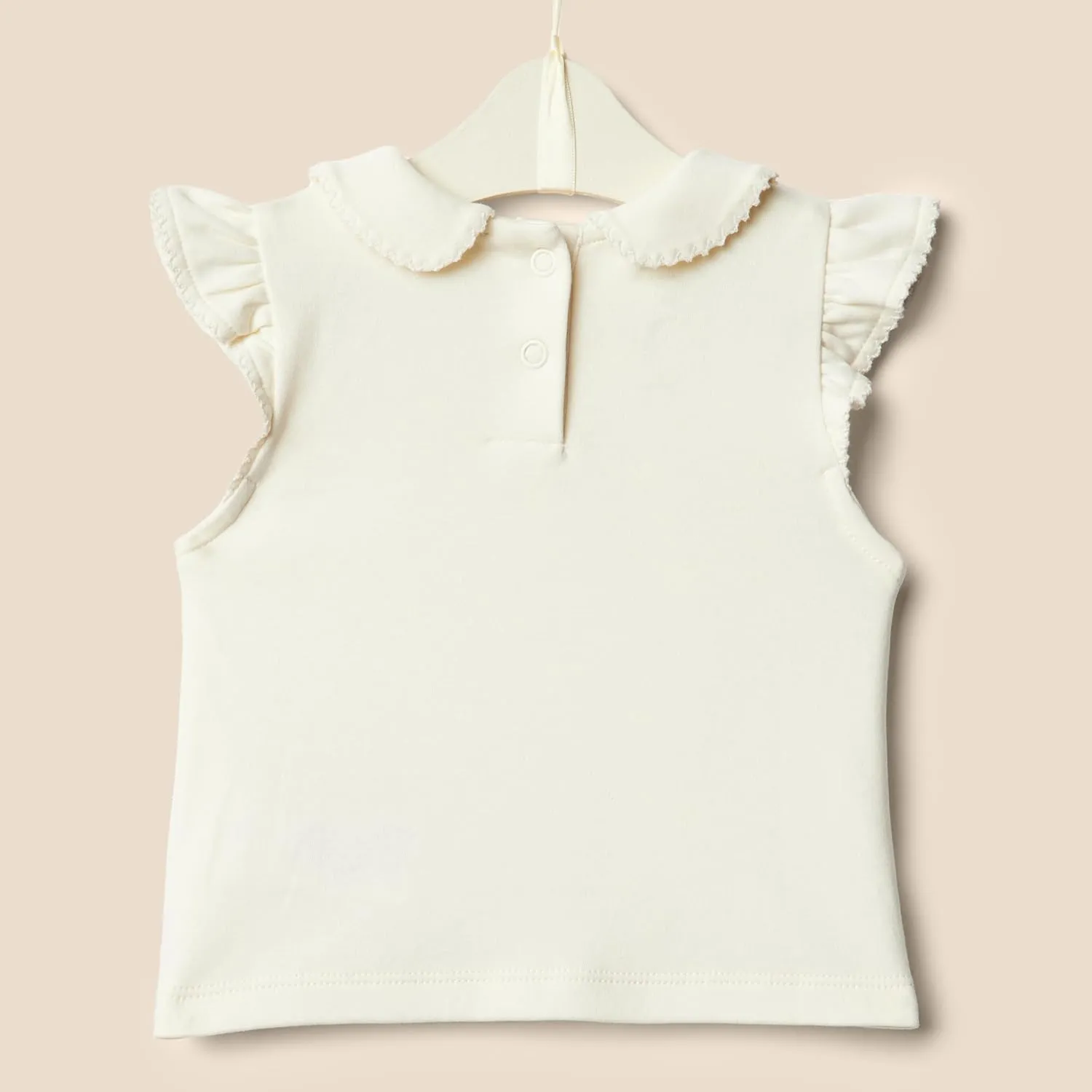Amazon Essentials x Sofia Grainge Toddlers and Baby Girls' Short Sleeve Blouse, Pack of 2