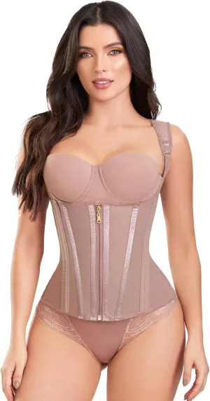 Ann Chery 5281 Hourglass silhouette waist cincher with hooks and zipper for women, High Compression | Fajas Colombianas