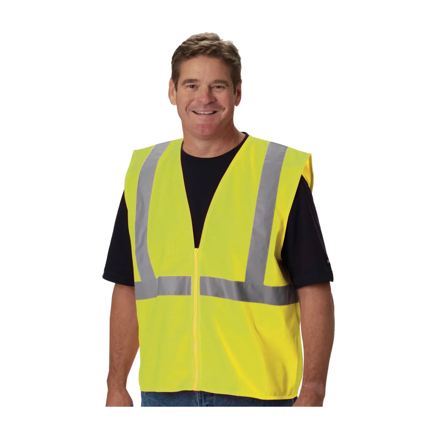 ANSI Type R Class 2 Value Zipper Solid Vest