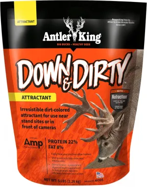 Antler King Down and Dirty Long-Range Dirt-Colored Deer Attractant, 5 lb Bag