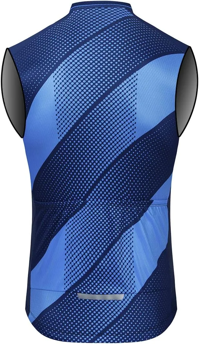 Aogda Sleeveless Cycling Jerseys Men Bike Shirts Biking Vest Clothing Bicycle Tops